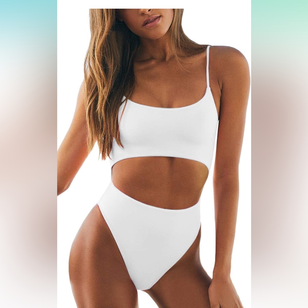 White High Cut Swimsuit